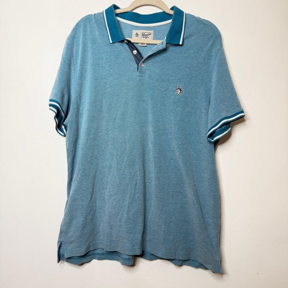 Original Penguin by Munsingwear Green Embroidered Logo Polo Shirt – Size XL